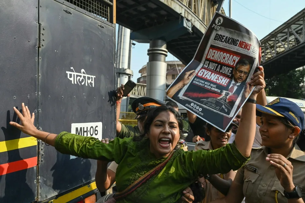 Delhi Police Detain 7,000 as Gen Z Protests Demand Election Commissioner's Resignation