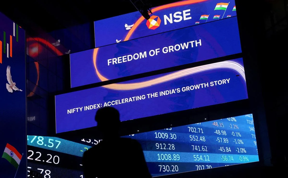 Indian NIFTY 50 Index Extends Decline, Falls Over 1.5% Intraday