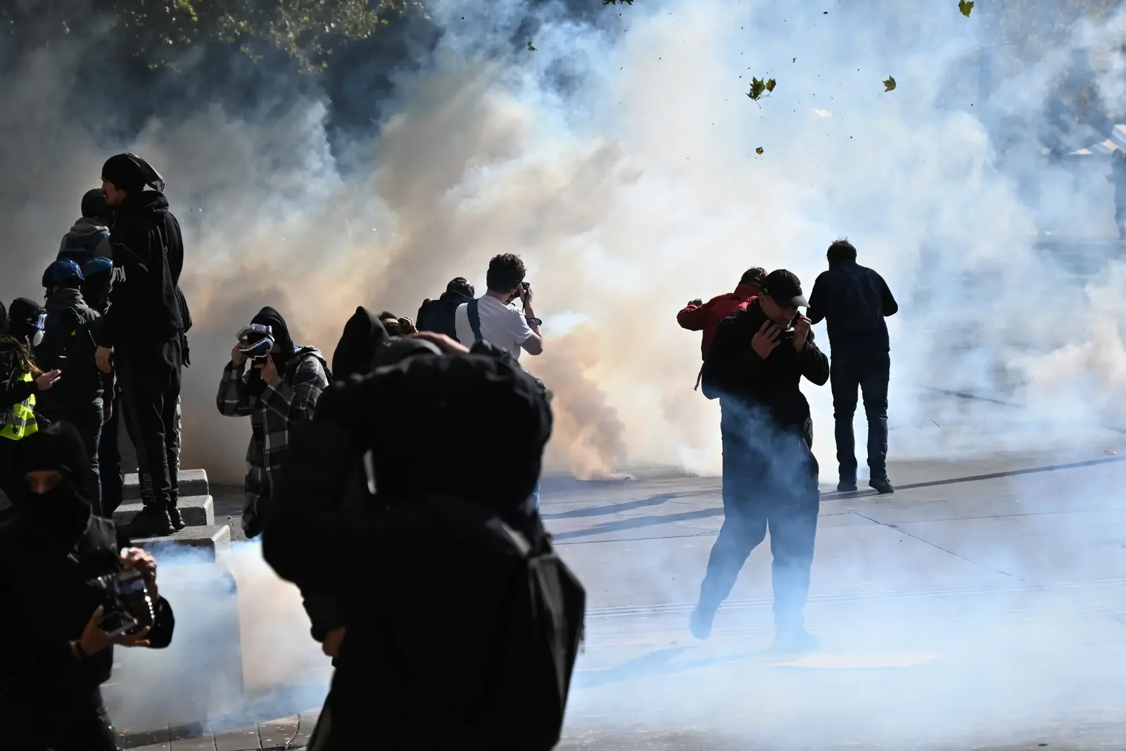 Macron condemns violence after French protests turn to rioting, looting