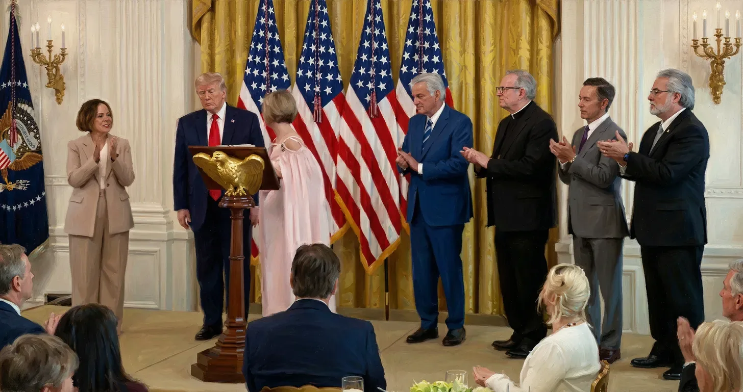 Catholic bishops regret Oval Office prayer meeting, say White House exploited it politically