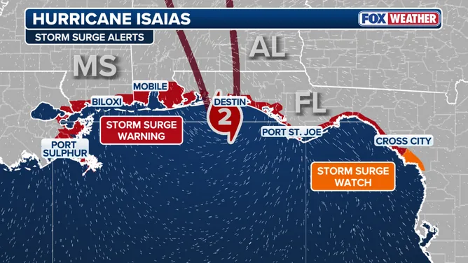 Hurricane Isaias makes landfall in Florida as Category 2 storm, causing widespread power outages