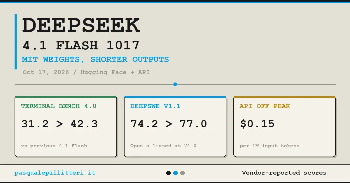 DeepSeek V4.1 Flash 1017 Tops Open Cyber Index at 57%, Scores 45 on Intelligence Index
