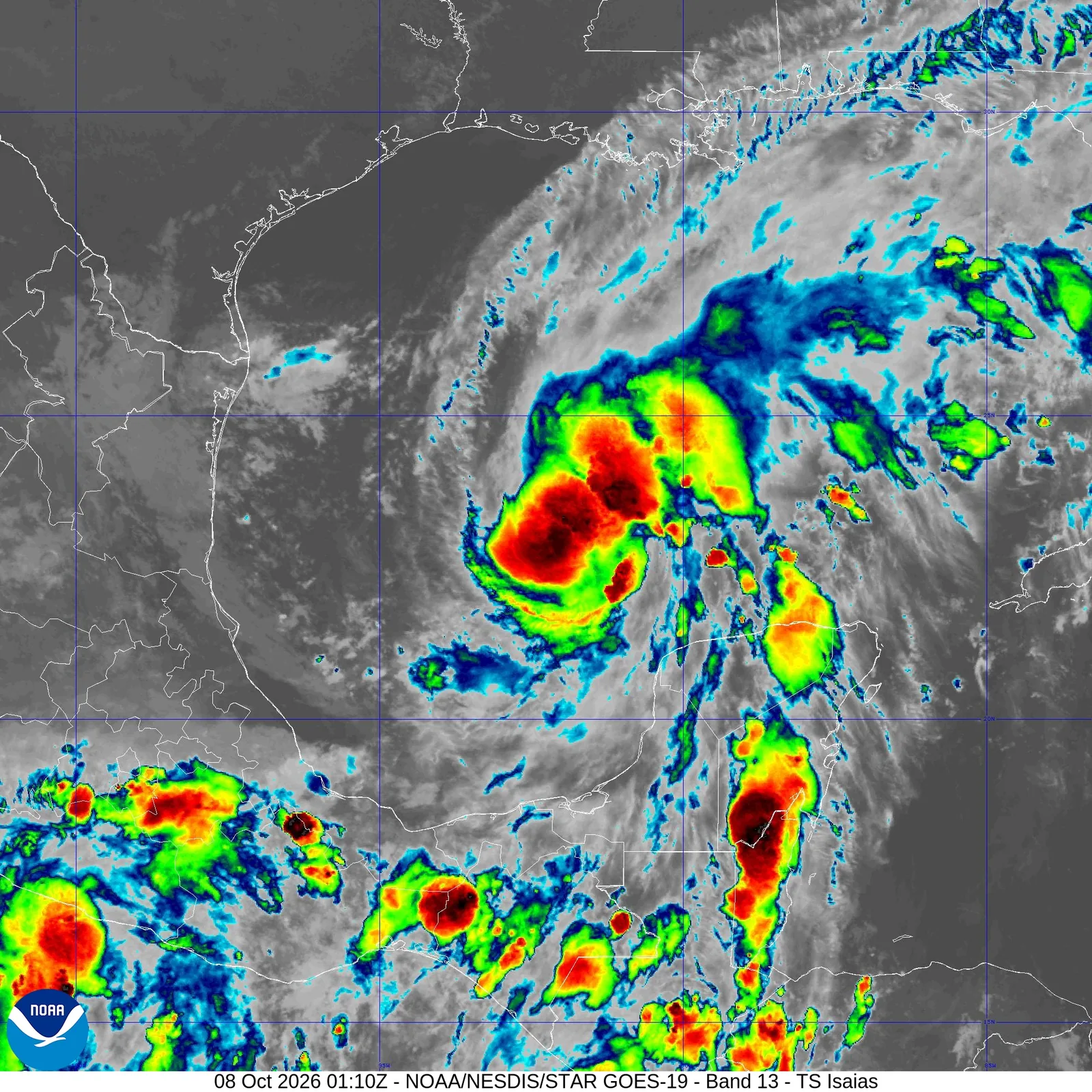 Tropical Storm Isaias forms in Gulf, forecast to strengthen into hurricane before US landfall