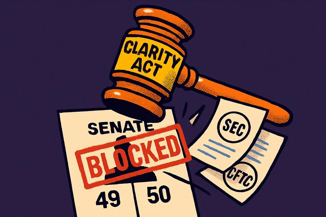 Coinbase Falls 6%, Strategy Drops 5%, MARA Slips 1% as CLARITY Act Vote Nears