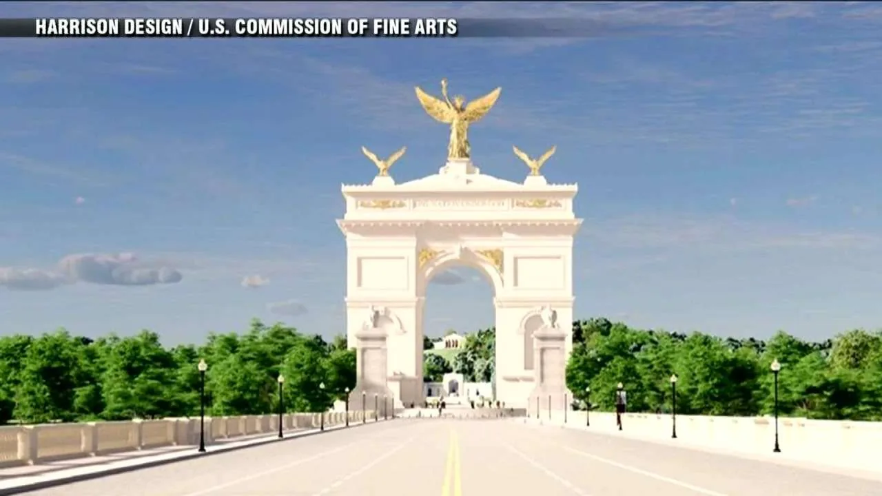 Trump proposes Washington D.C. triumphal arch doubling as military complex for drones and snipers