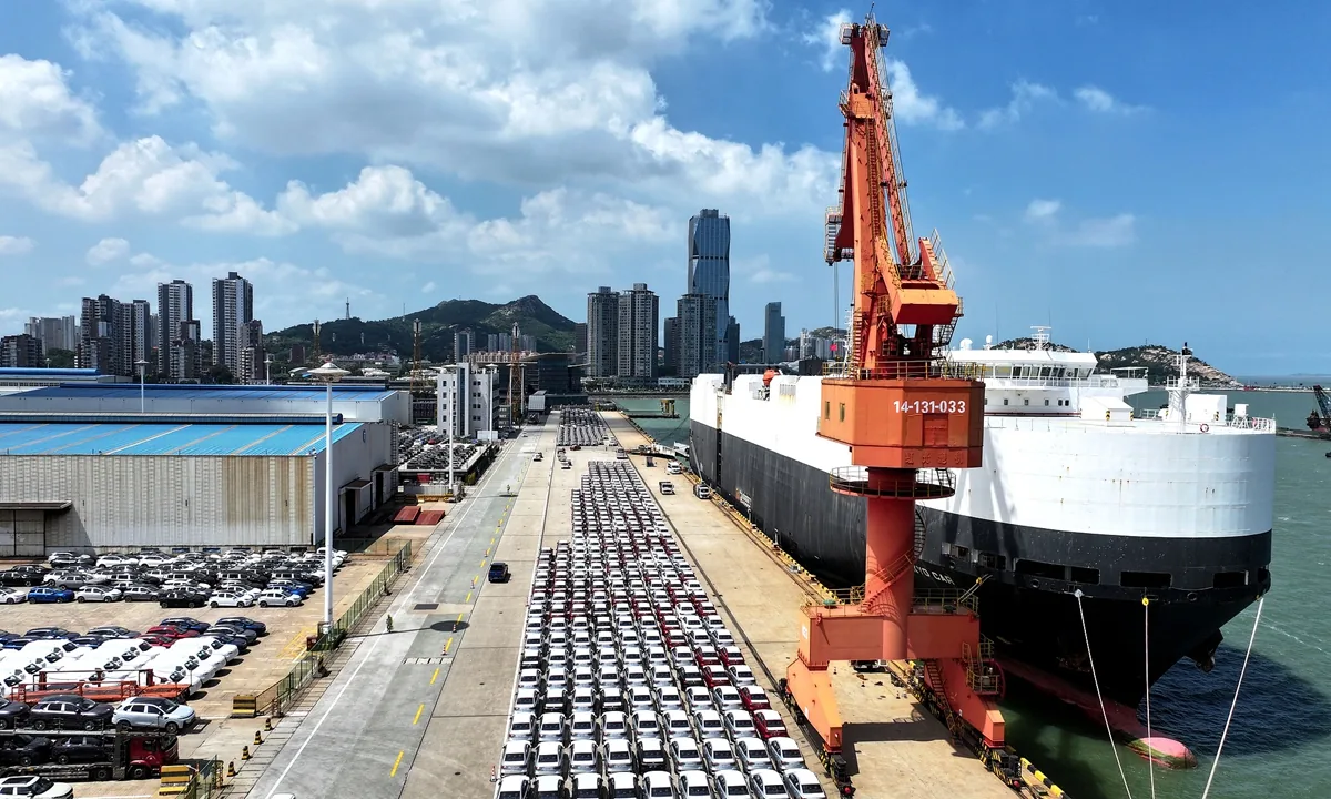 China's auto exports surge 51% to 7.45 million units in Jan–Aug 2026, driven by NEVs