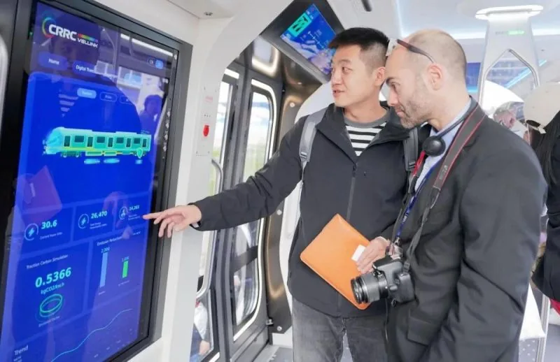 CRRC unveils world's first embodied AI metro train at Berlin InnoTrans expo